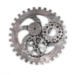Retro Industrial Gear Wooden Wall Hanging Craft