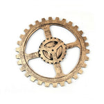 Retro Industrial Gear Wooden Wall Vintage Hanging Craft