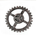 Retro Industrial Gear Wooden Wall Vintage Hanging Craft