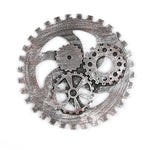 Retro Industrial Gear Wooden Wall Vintage Hanging Craft