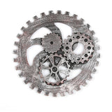 Retro Industrial Gear Wooden Wall Vintage Hanging Craft